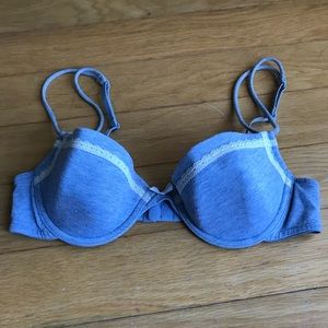 Cute Blue Cotton Bra